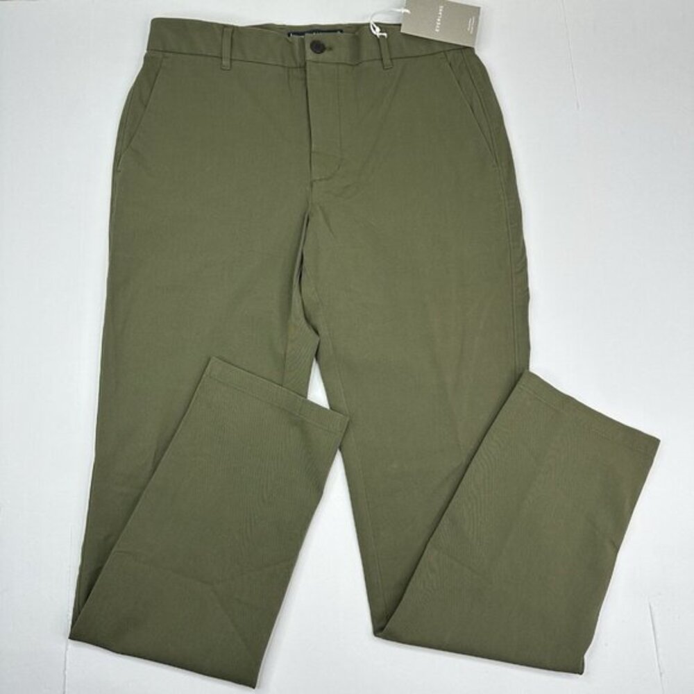 Everlane Uniform Performance‎ Chino Slim Fit Kalamata Olive Green 32x32 NEW
